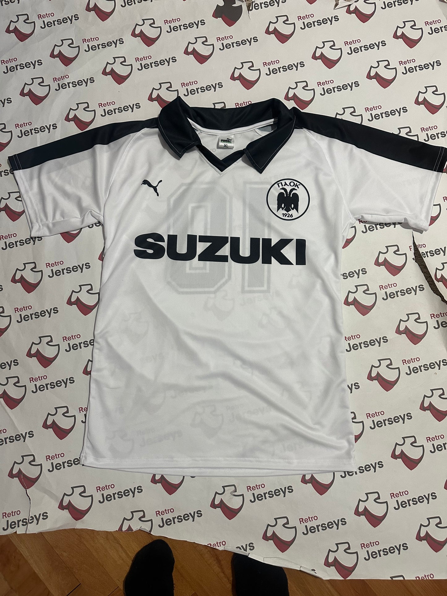 PAOK FC Shirt 1983-1984 Home - Retro Jerseys, φανέλα ΠΑΟΚ
