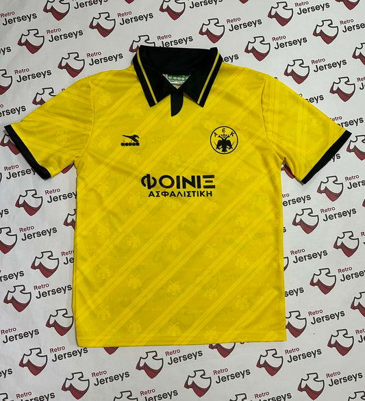 AEK Athens Shirt 1991-1992 Cup - Retro Jerseys, φανέλα αεκ