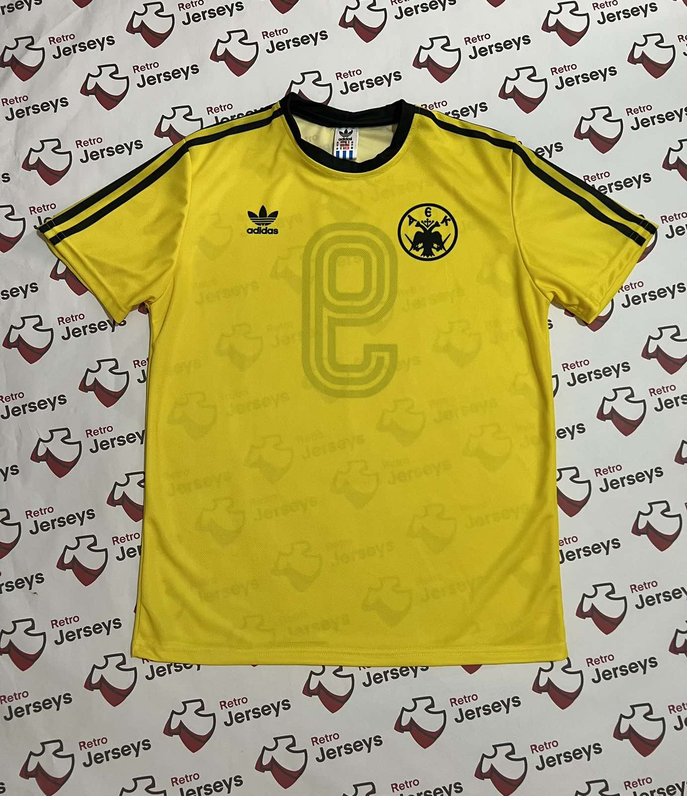 Maillot AEK Athens Vintage Jersey Football Athènes Oldschool Porte #10 Maillot AEK Athens Vintage Jersey Football Athènes Oldschool Porte #10