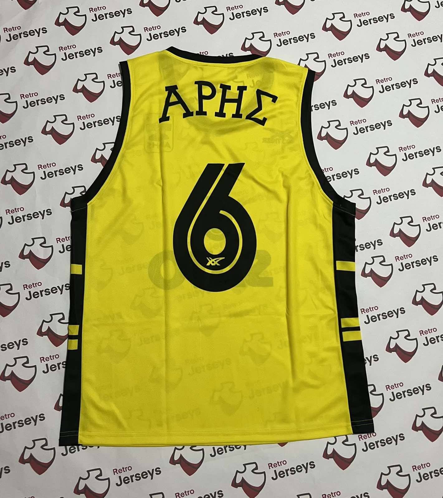 Aris Thessaloniki Basketball Shirt 1987-1988 Home - Retro Jerseys, Φανέλα μπάσκετ Άρη