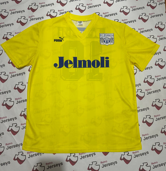 FC Zürich Shirt 1988-1990 Away - Retro Jerseys, FC Zürich Trikot, FC Zürich Retro