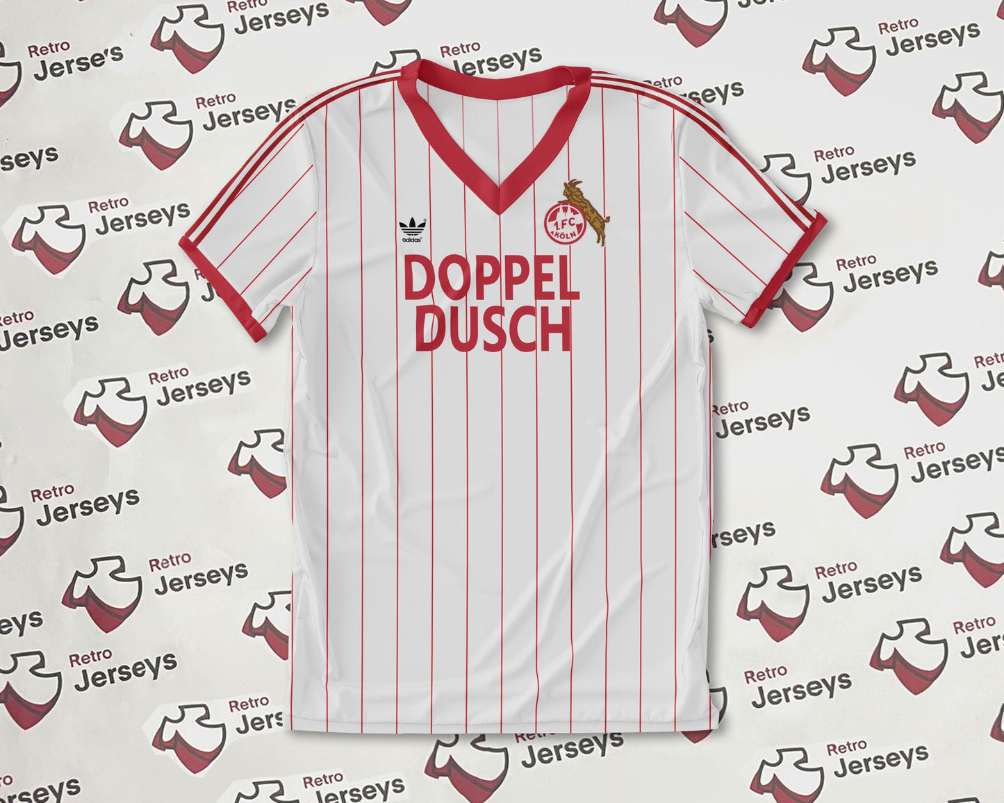 FC Köln Shirt 1982-1983 Home - Retro Jersey, FC Köln trikot, FC Köln Retro Trikot