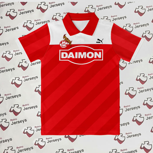 FC Köln Shirt 1987-1988 Home - Retro Jersey, FC Köln trikot, FC Köln Retro Trikot