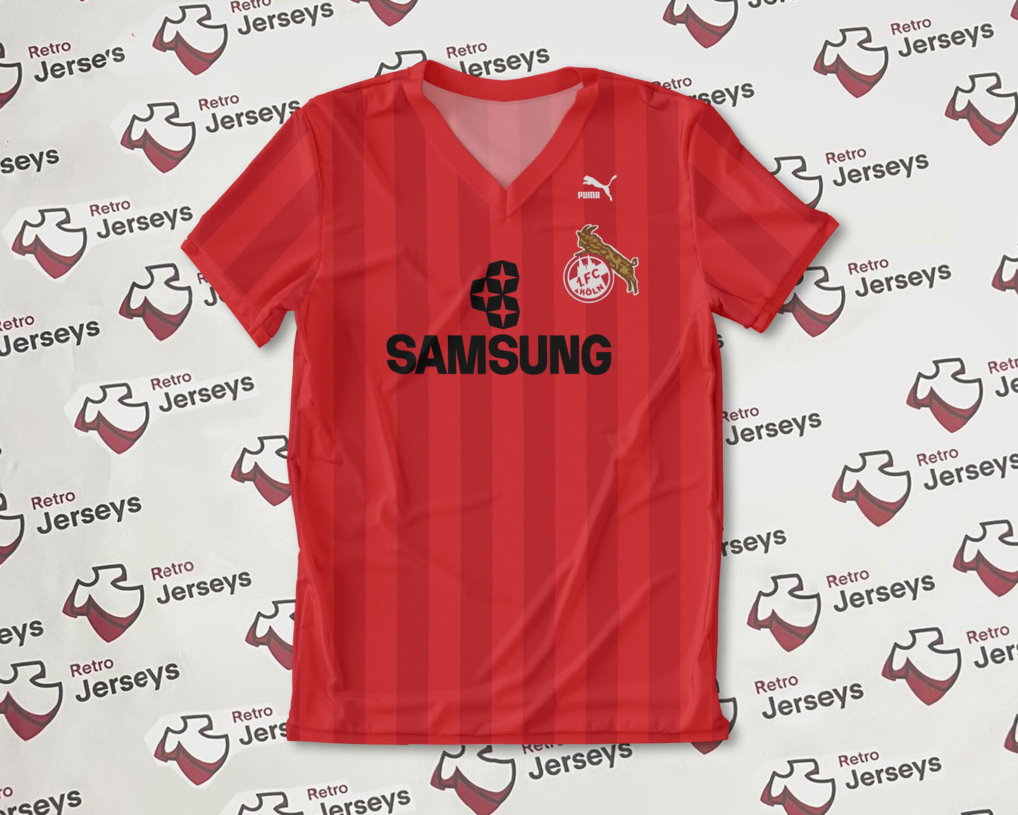 FC Köln Shirt 1988-1989 Away - Retro Jersey, FC Köln trikot, FC Köln Retro Trikot