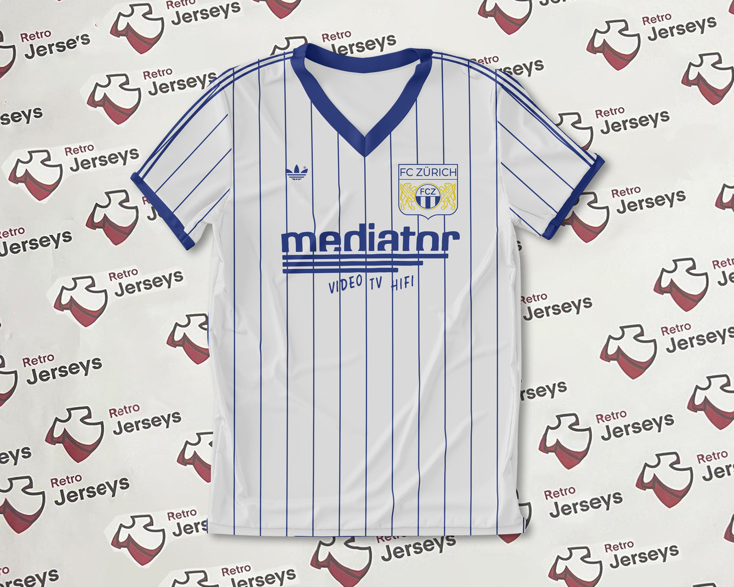 FC Zürich Shirt 1983-1985 Home - Retro Jerseys, FC Zürich Trikot, FC Zürich Retro