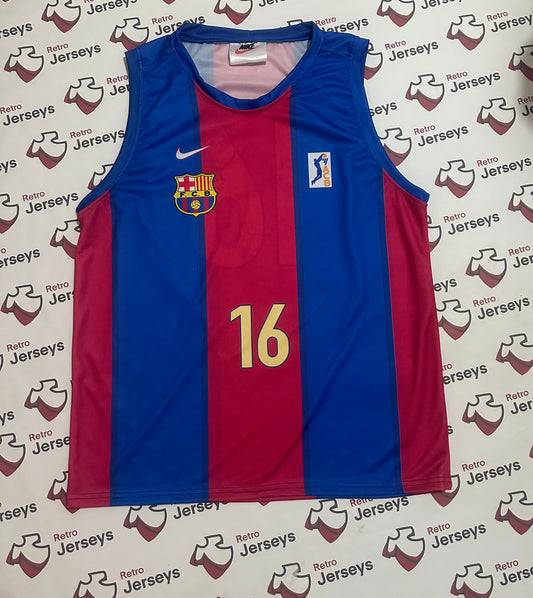 FC Barcelona Basketball Shirt 1998-2000 Home - Retro Jerseys, Camiseta de baloncesto del FC Barcelona