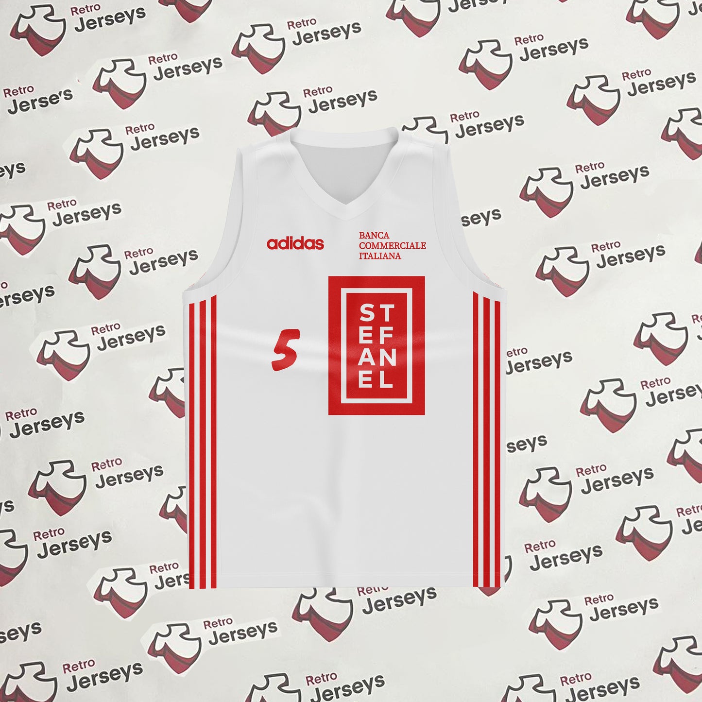 Olimpia Milano Basketball Shirt 1997-1998 Away - Retro Jerseys, Maglia Basket dell'Olimpia Milano