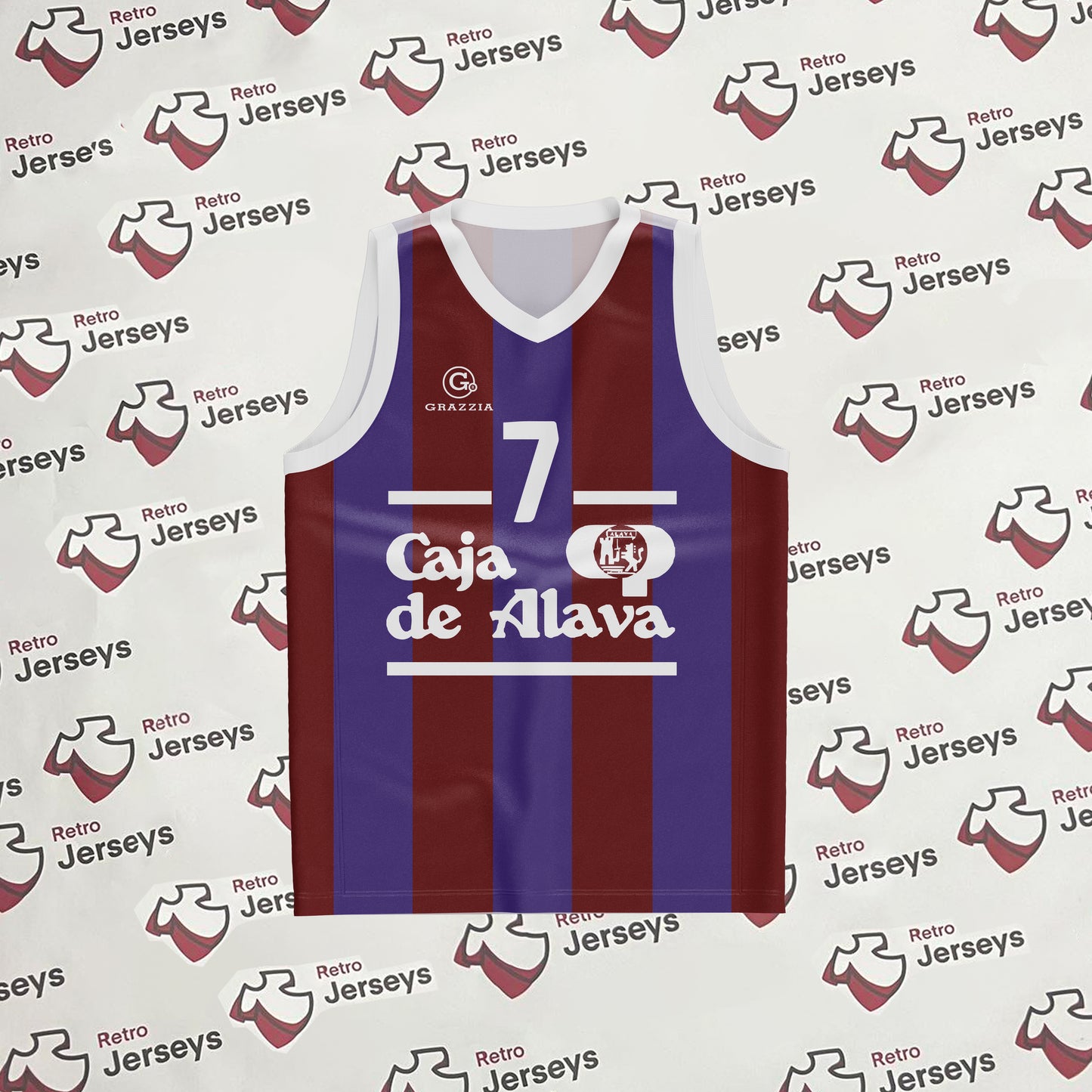 Baskonia Basketball Shirt 1986-1987 Home - Retro Jerseys, Camiseta Baskonia Baloncesto