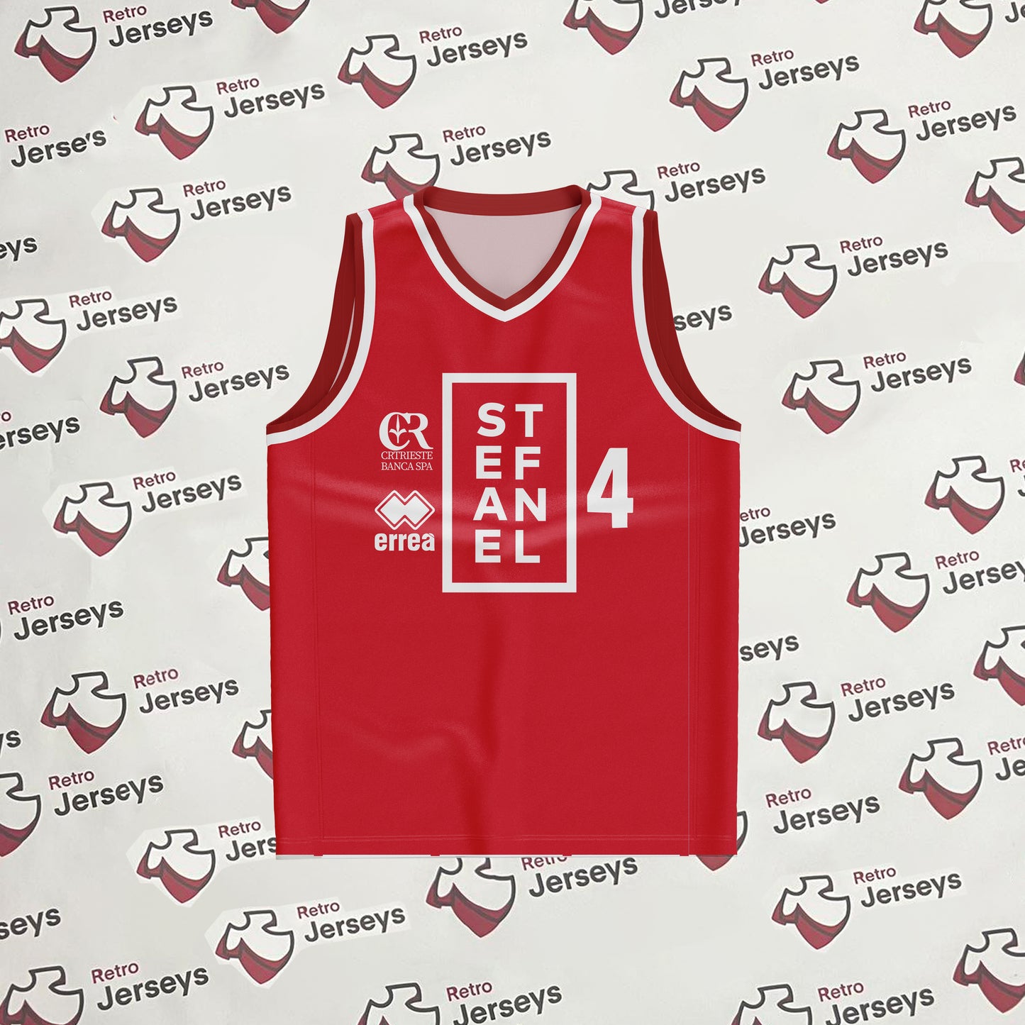 Pallacanestro Trieste Basketball Shirt 1993-1994 Home - Retro Jerseys, Maglia Basket Pallacanestro Trieste