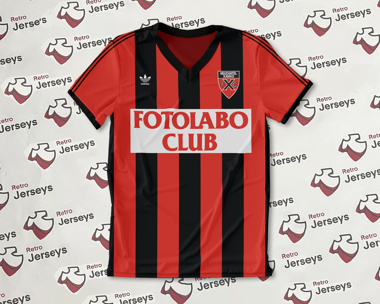 Neuchâtel Xamax FC Shirt 1991-1992 Home - Retro Jerseys, Neuchâtel Xamax FC Trikot