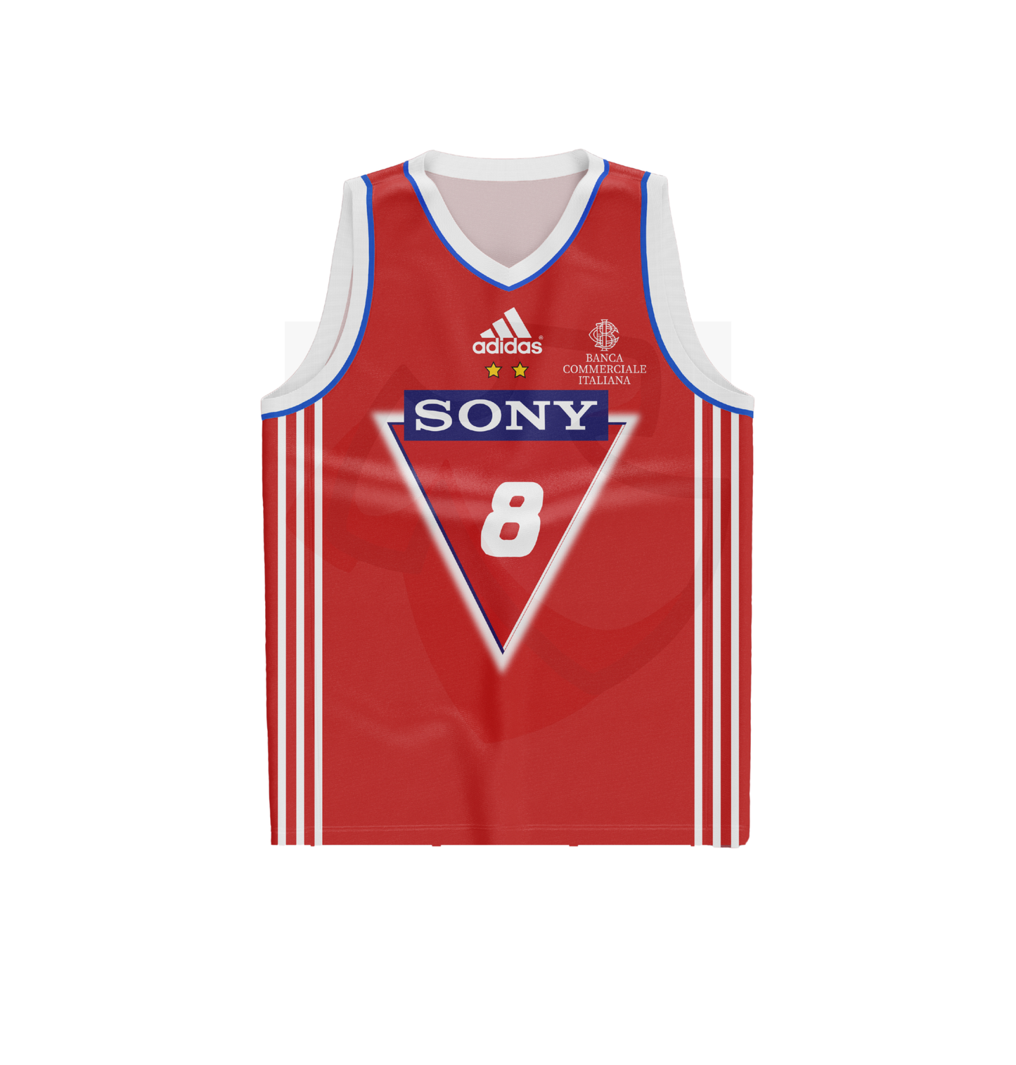 Olimpia Milano Basketball Shirt 1998-1999 Home - Retro Jerseys, Maglia Basket dell'Olimpia Milano