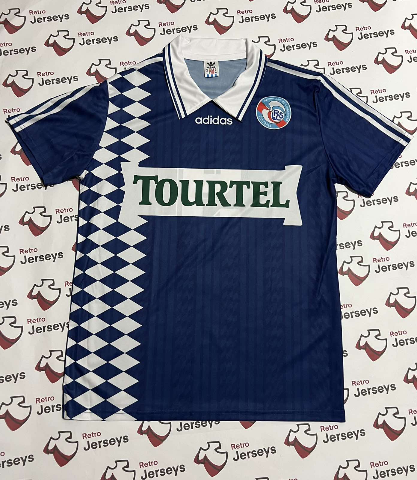 Racing Strasbourg Shirt 1994-1996 Home - Retro Jerseys, Racing Strasbourg maillot