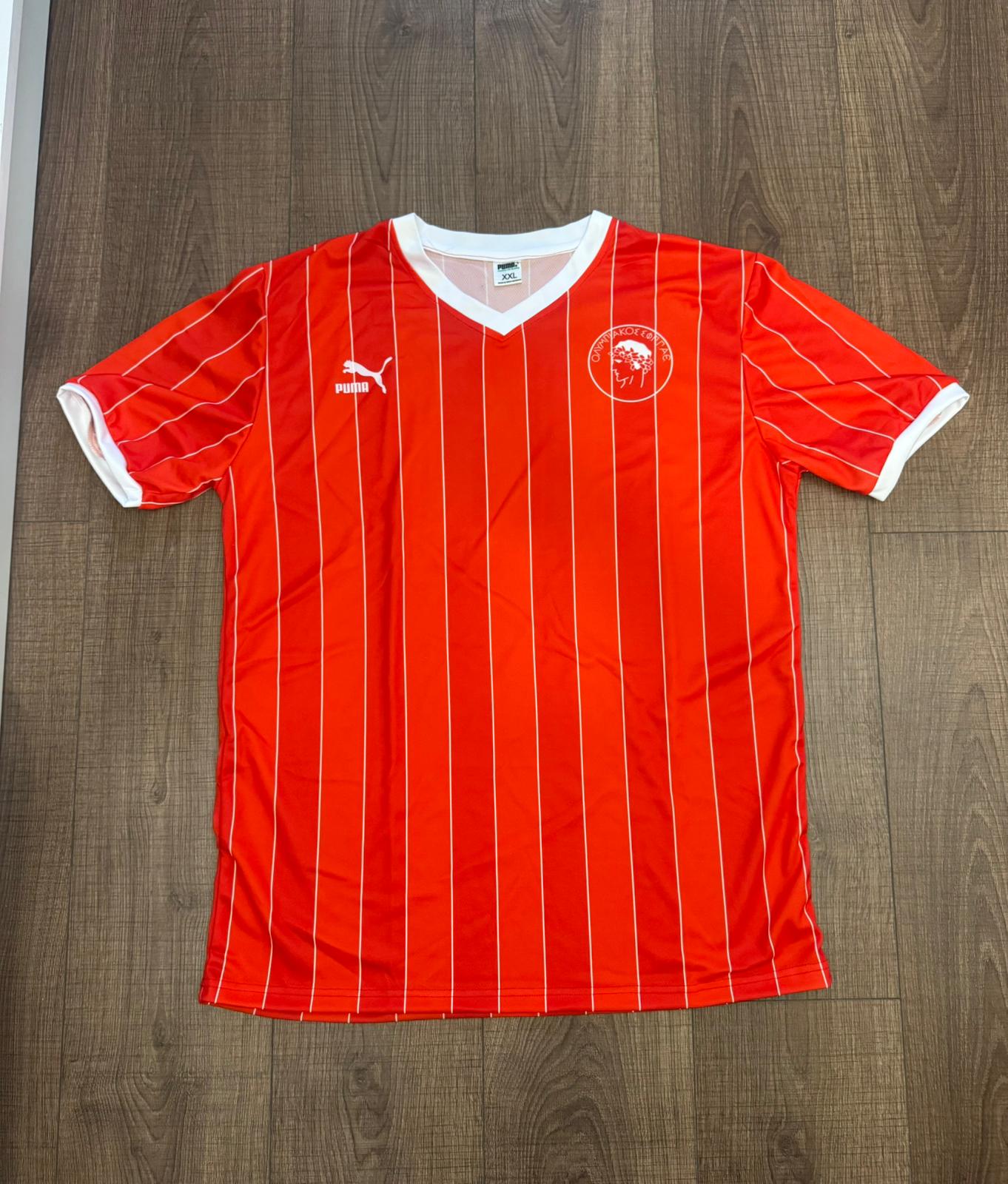 Olympiacos Piraeus Shirt 1985-1986 Home - Retro Jerseys, φανέλα Ολυμπιακός