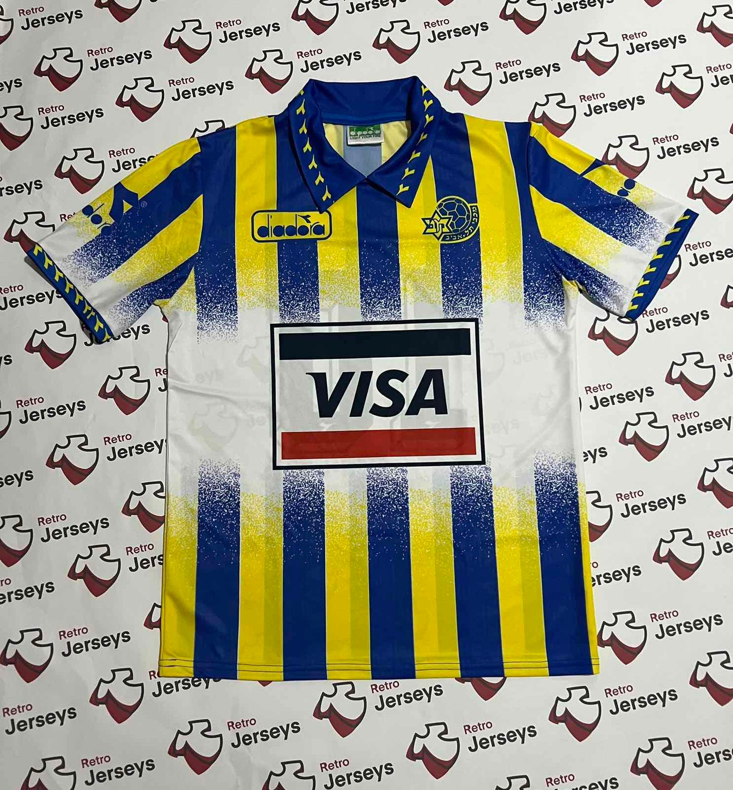 Maccabi Tel Aviv Shirt 1993-1994 Home - Retro Jersey, חולצה של מכבי תל אביב - Retro Jerseys