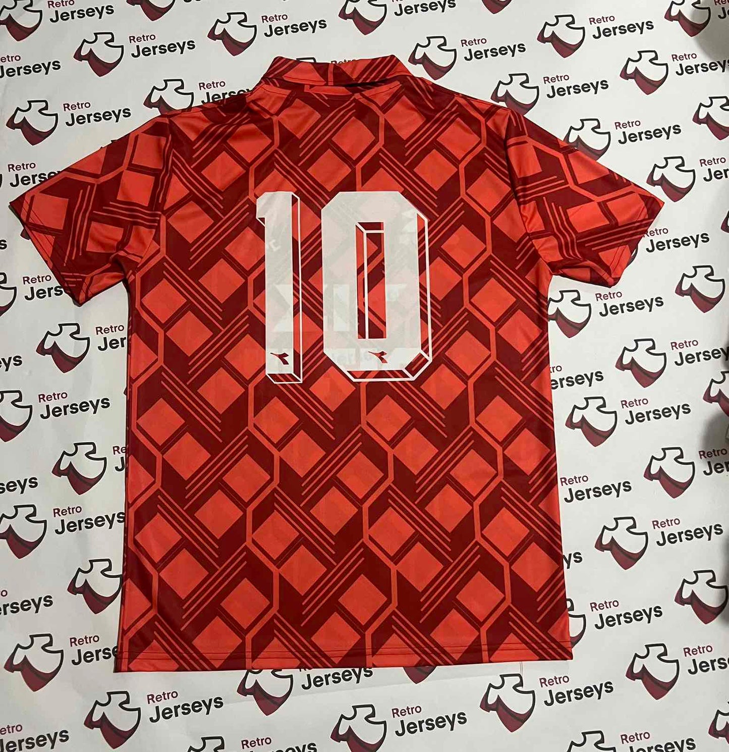 Hapoel Tel-Aviv Shirt 1991-1992 Home - Retro Jerseys, חולצה של הפועל תל אביב - Retro Jerseys