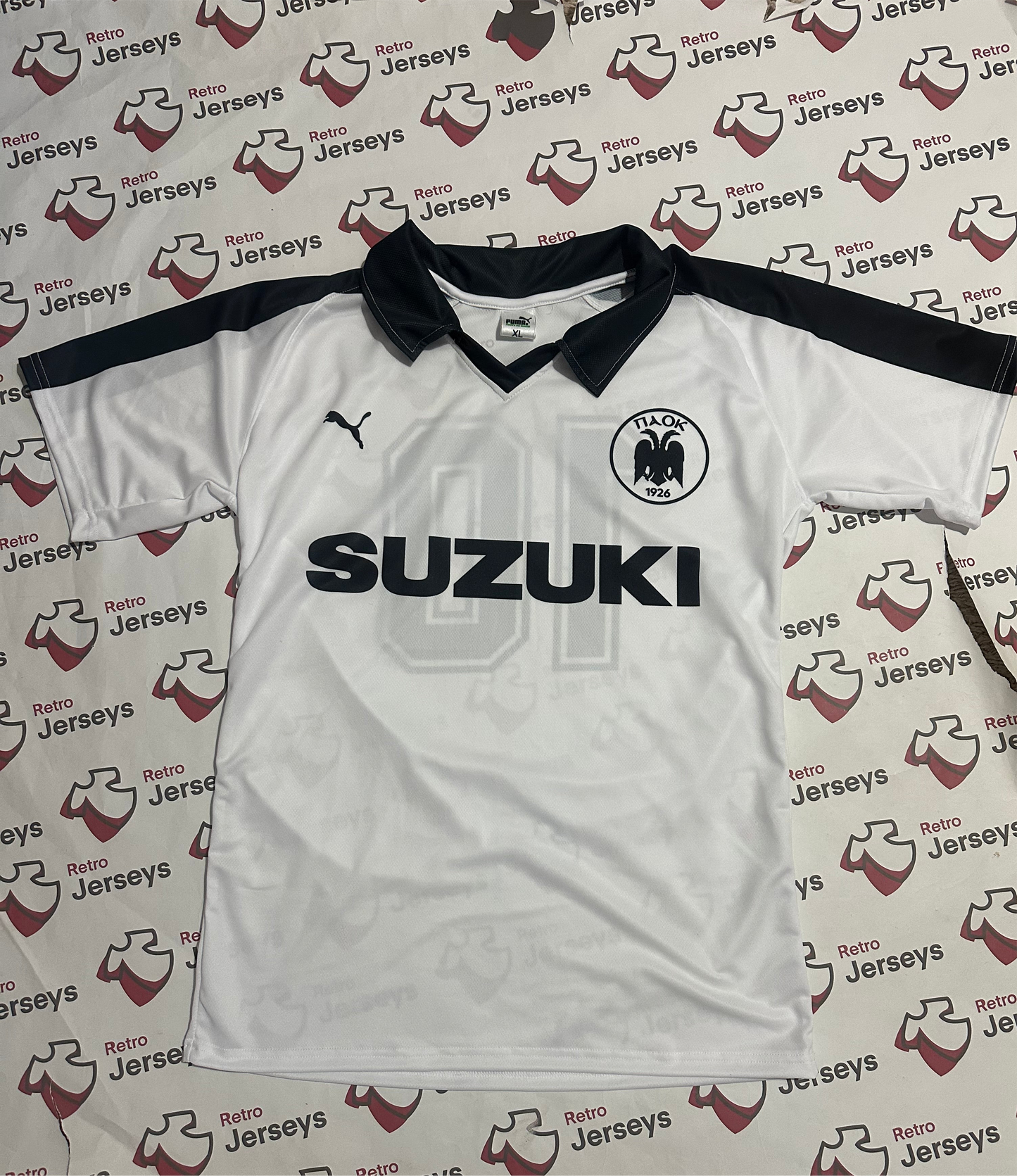 PAOK FC Shirt 1983-1984 Home - Retro Jerseys, φανέλα ΠΑΟΚ