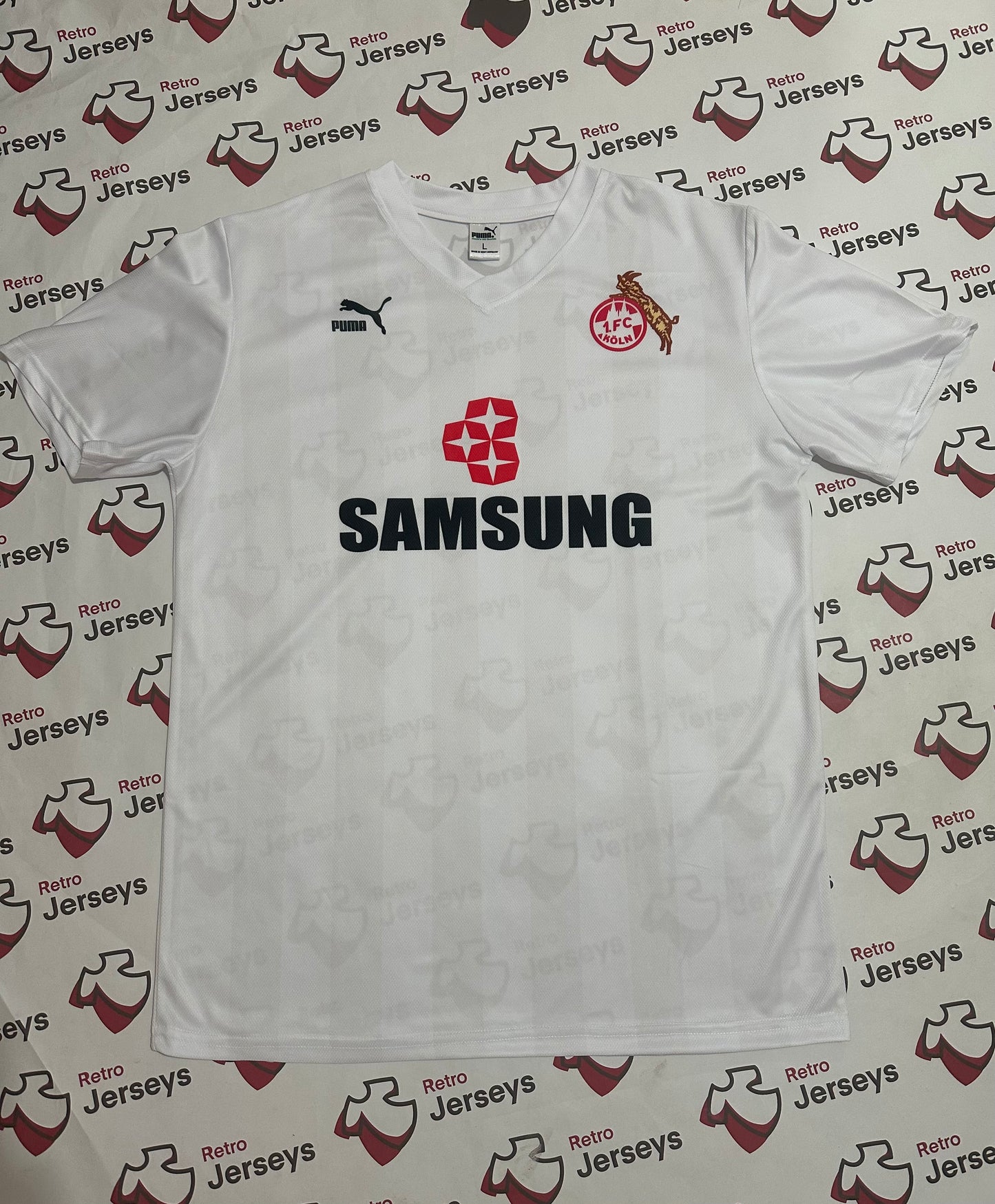 FC Köln Shirt 1988-1990 Home - Retro Jersey, FC Köln trikot, FC Köln Retro Trikot