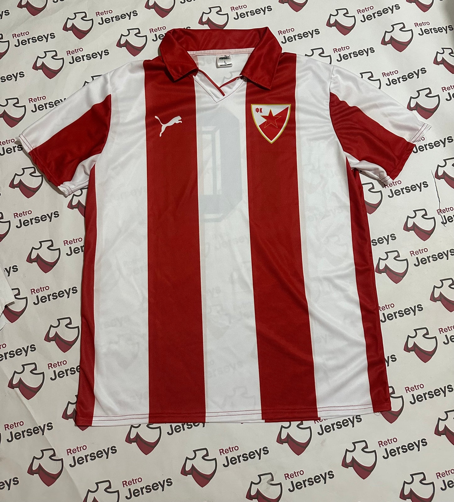 FC Red Star 1990-1991 Home - Retro Jerseys, FK Crvena Zvezda , Red Star Retro