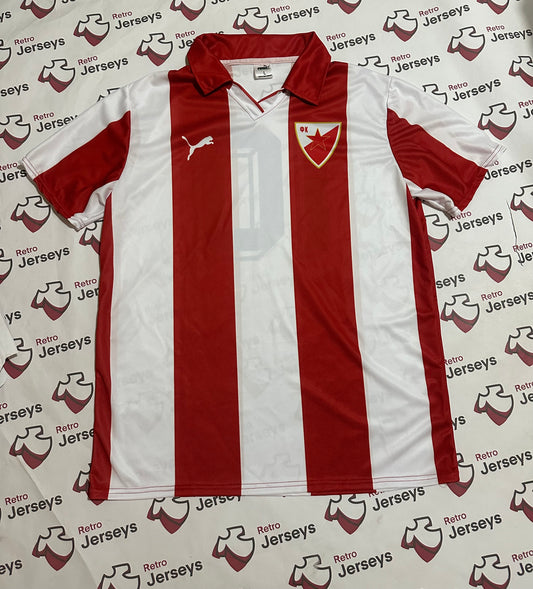 FC Red Star 1990-1991 Home - Retro Jerseys, FK Crvena Zvezda , Red Star Retro