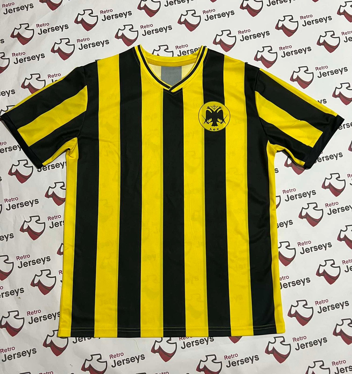 AEK Athens Shirt 1965-1966 Home - Retro Jerseys, φανέλα αεκ
