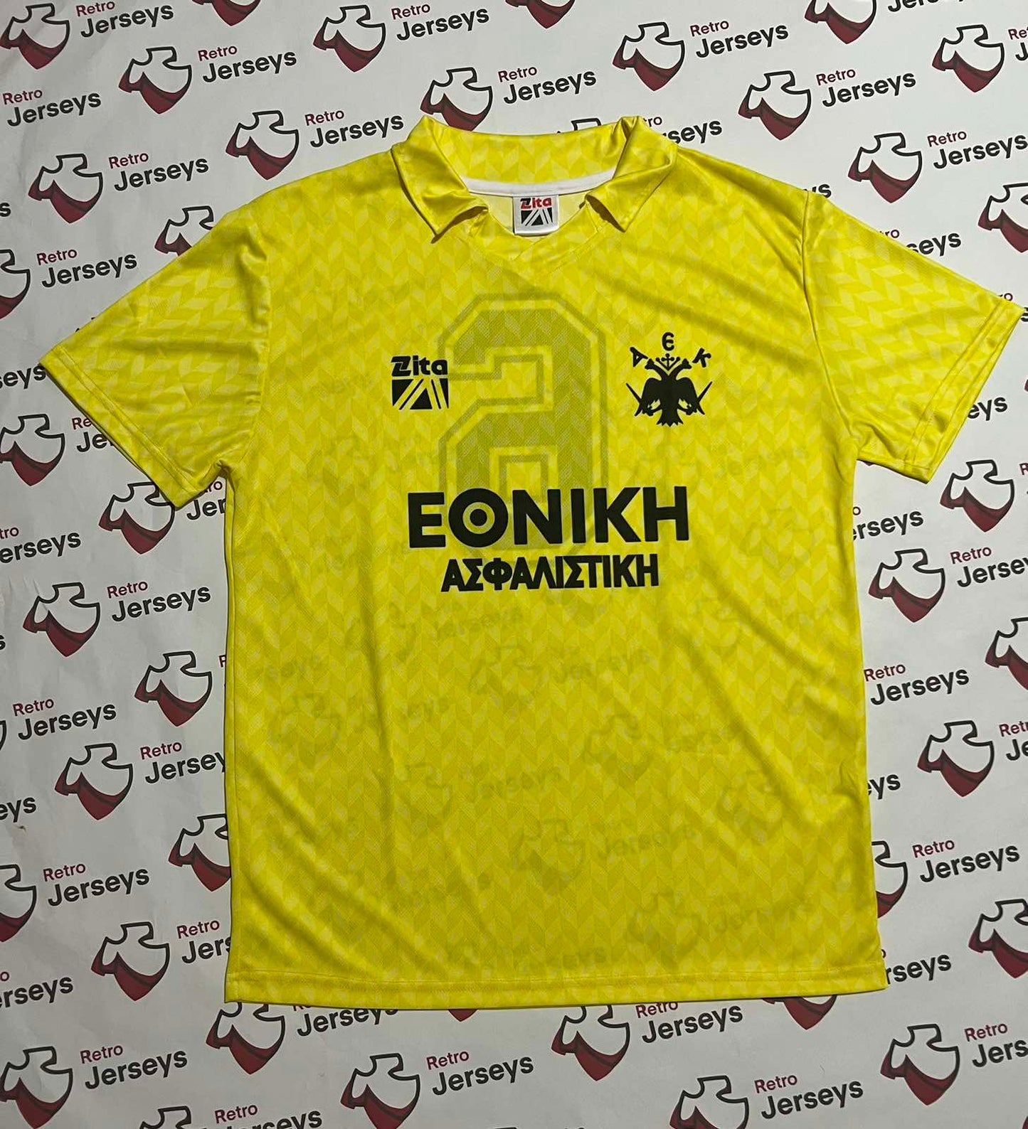 AEK Athens Shirt 1988-1989 Home - Retro Jerseys, φανέλα αεκ