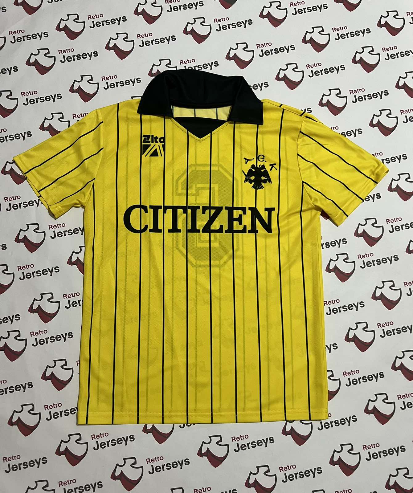 AEK Athens Shirt 1982-1983  Home - Retro Jerseys, φανέλα αεκ