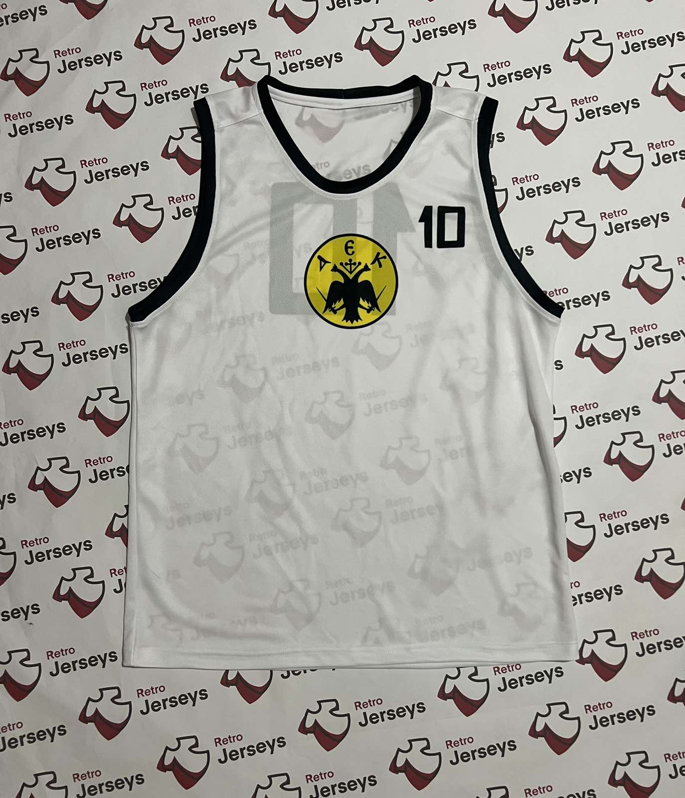 AEK Athens Basketball Shirt 1968 European Cup - Retro Jerseys, φανέλα Μπάσκετ ΑΕΚ