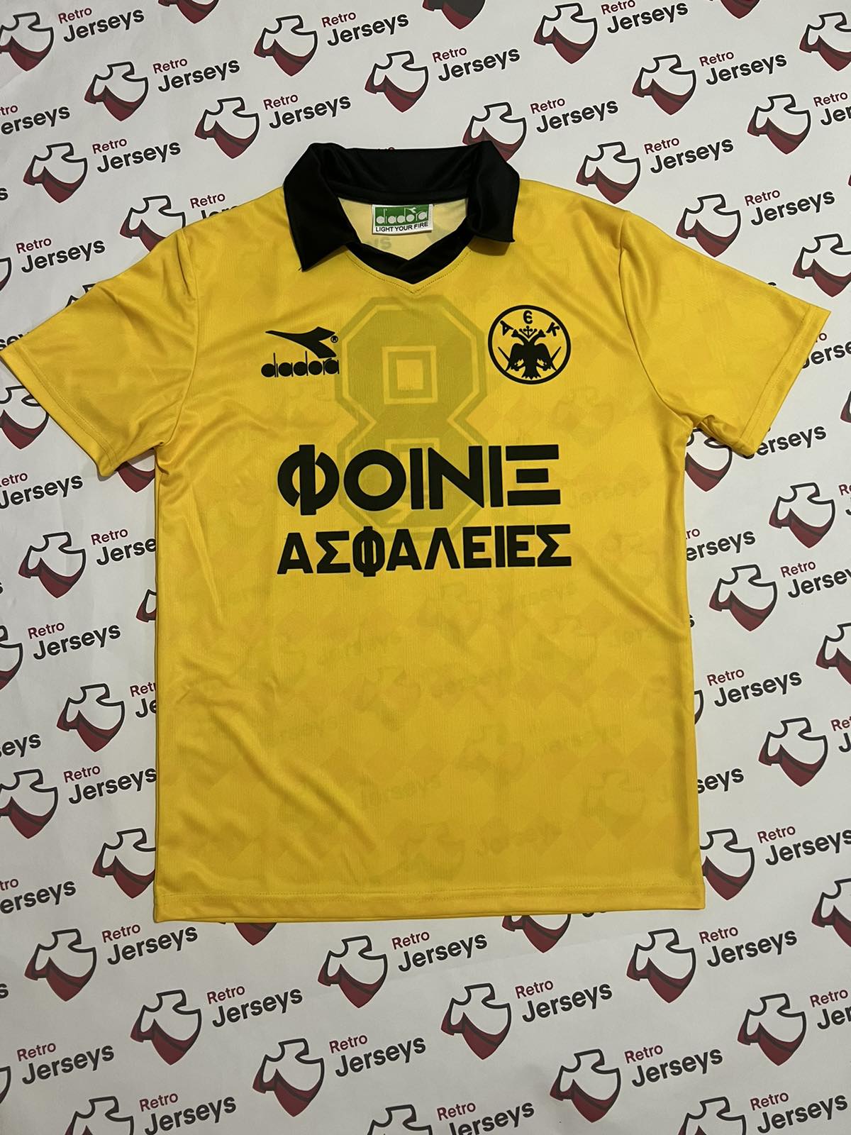 AEK Athens Shirt 1990-1991 Home - Retro Jerseys, φανέλα αεκ - Retro Jerseys