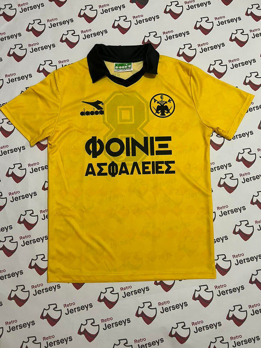 AEK Athens Shirt 1990-1991 Home - Retro Jerseys, φανέλα αεκ - Retro Jerseys