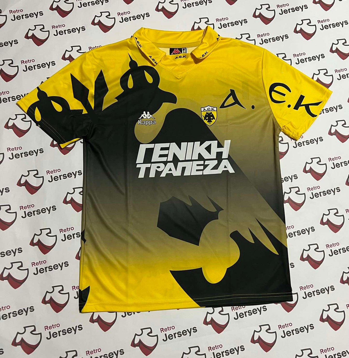 AEK Athens Shirt 1996-1997 Home - Retro Jerseys, φανέλα αεκ - Retro Jerseys