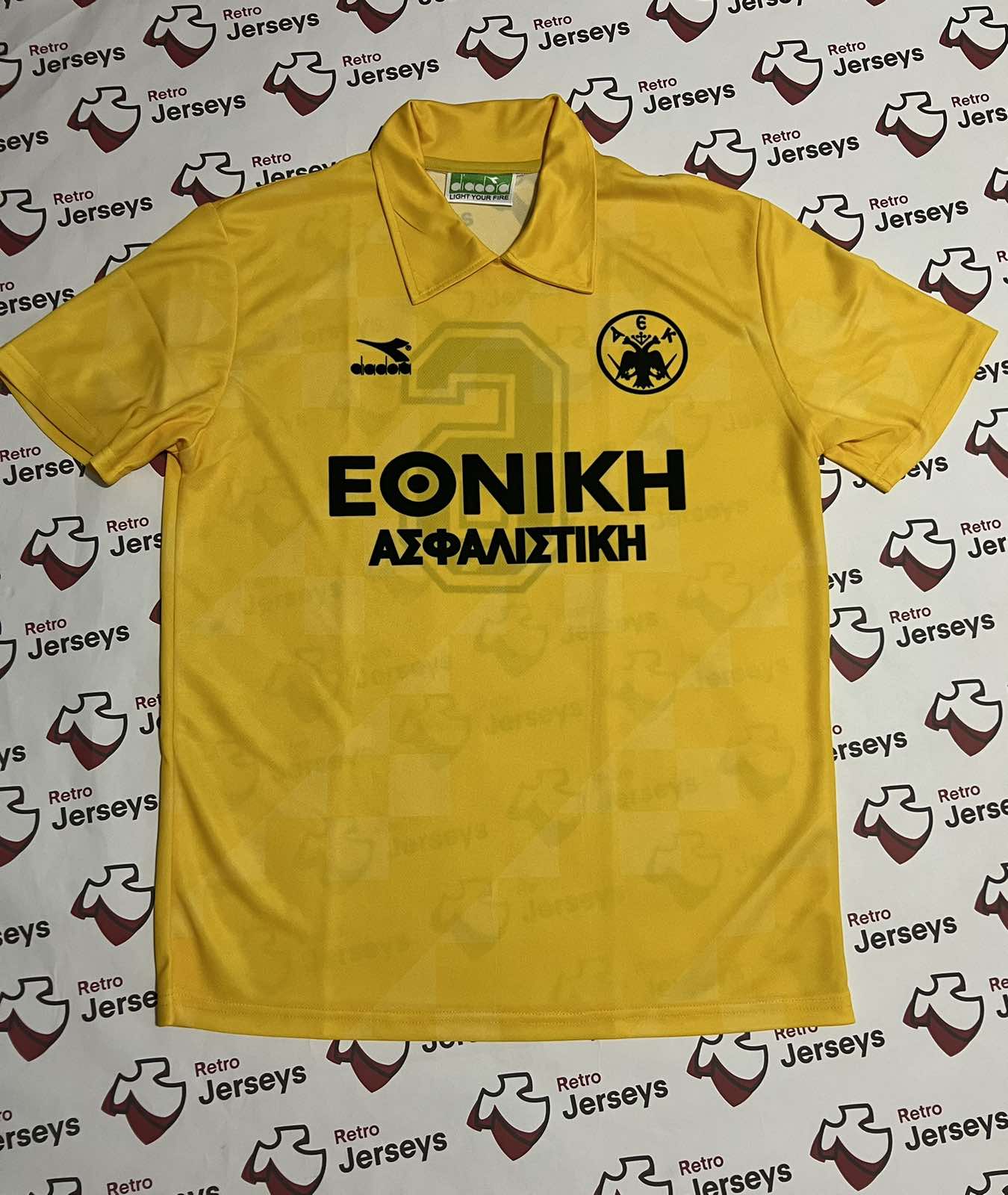 AEK Athens Shirt 1989-1990 Home - Retro Jerseys, φανέλα αεκ - Retro Jerseys