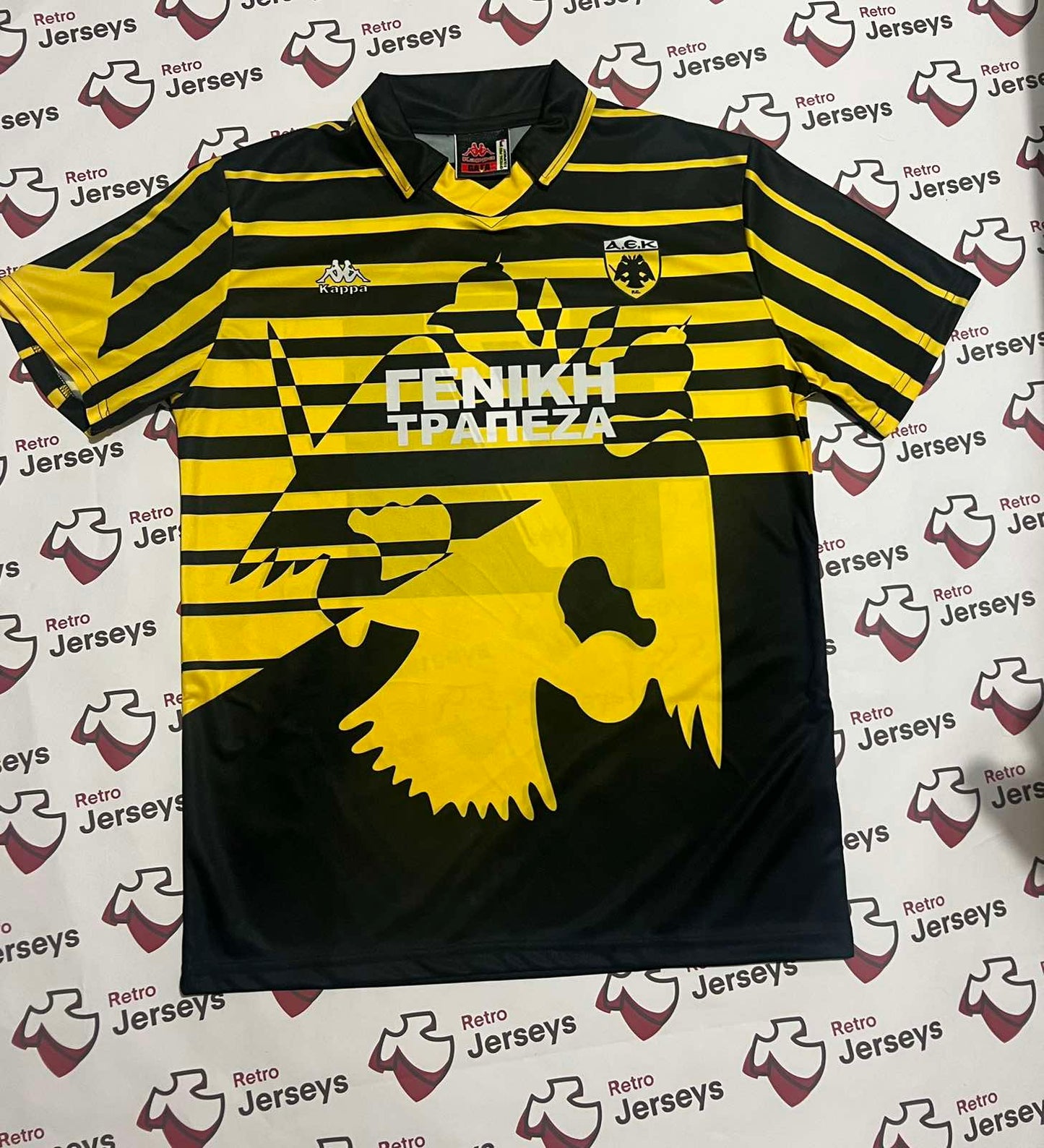 AEK Athens Shirt 1996-1997 Home - Retro Jerseys, φανέλα αεκ - Retro Jerseys