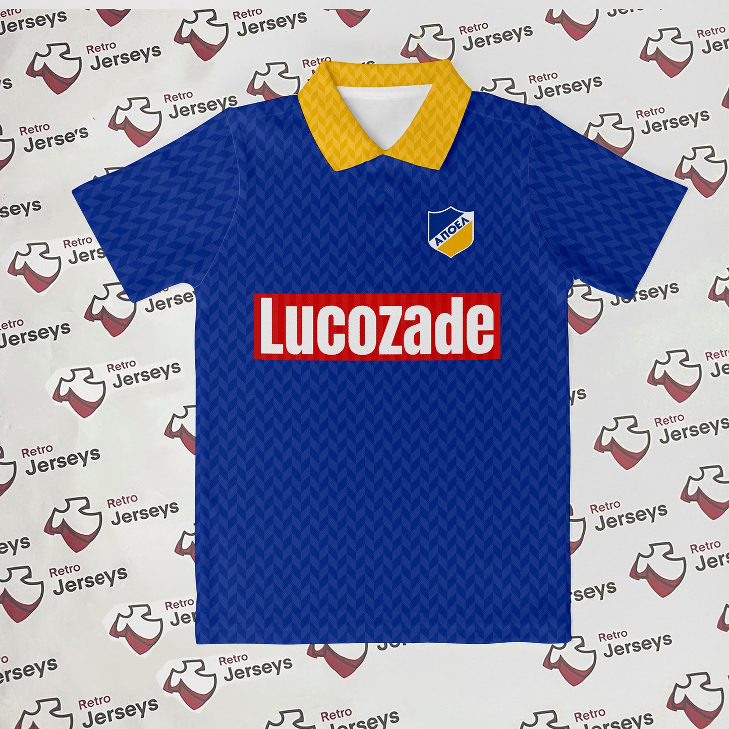 APOEL Nicosia Shirt 1989-1990 Home - Retro Jersey, φανέλα αποέλ