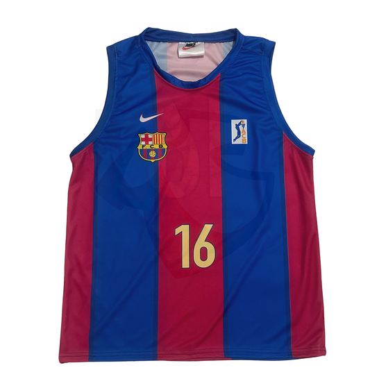 FC Barcelona Basketball Shirt 1998-2000 Home - Retro Jerseys, Camiseta de baloncesto del FC Barcelona