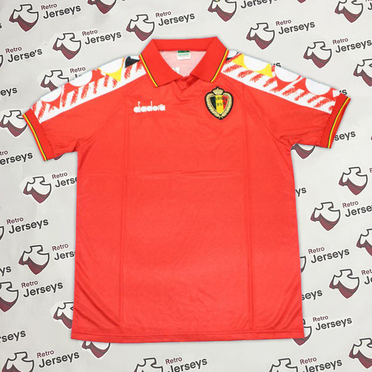 Belgium National Shirt 1994 Home - Retro Jerseys, België shirt, België Retro shirt