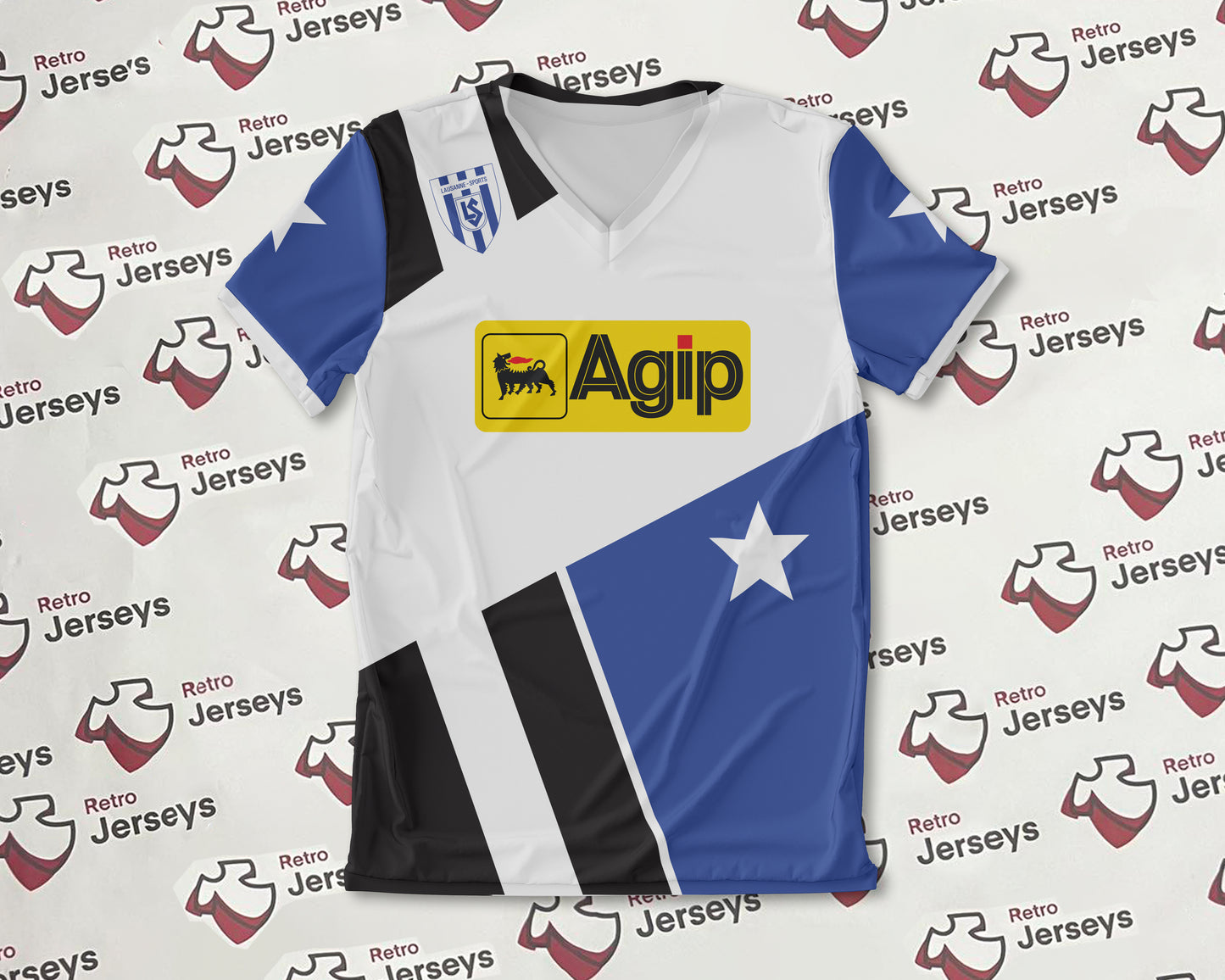 FC Lausanne-Sport Shirt 1990-1991 Home - Retro Jerseys, FC Lausanne-Sport Trikot