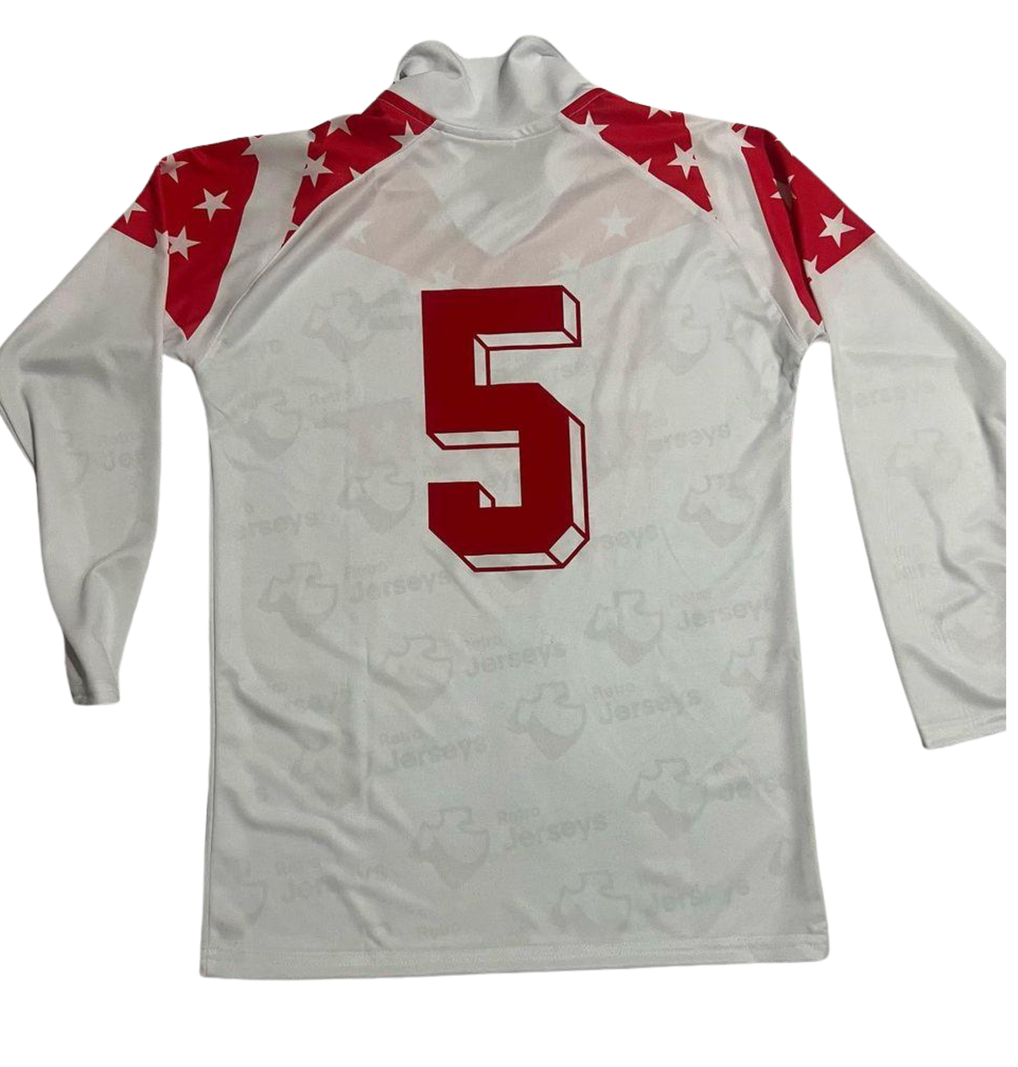 Rot Weiss Essen Shirt 1990-1991 Home - Retro Jersey, Rot Weiss Essen trikot, Long Sleeve