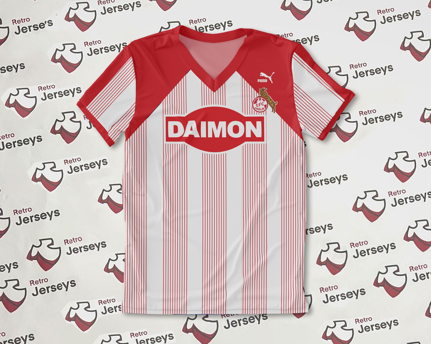 FC Köln Shirt 1986-1987 Away II - Retro Jersey, FC Köln trikot, FC Köln Retro Trikot