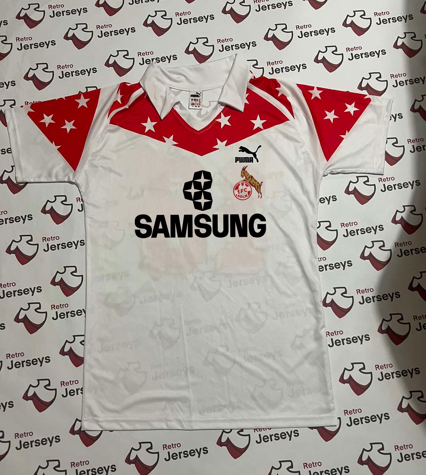 FC Köln Shirt 1990-1991 Home - Retro Jersey, FC Köln trikot, FC Köln Retro Trikot