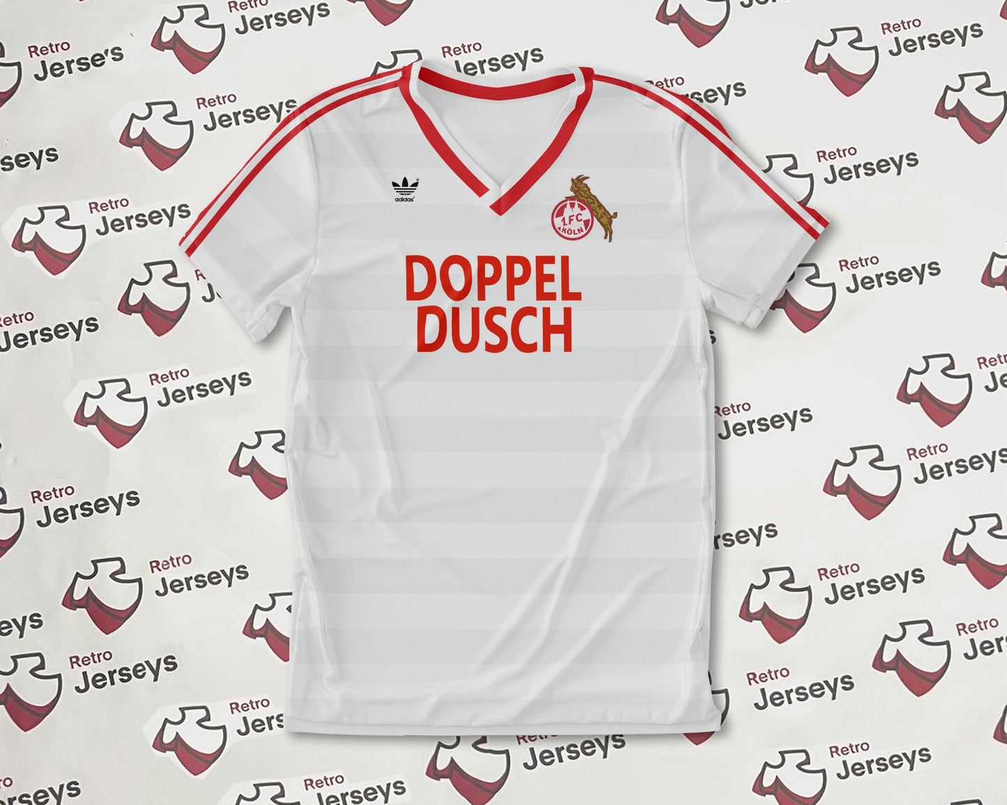 FC Köln Shirt 1984-1985 European Home - Retro Jersey, FC Köln trikot, FC Köln Retro Trikot