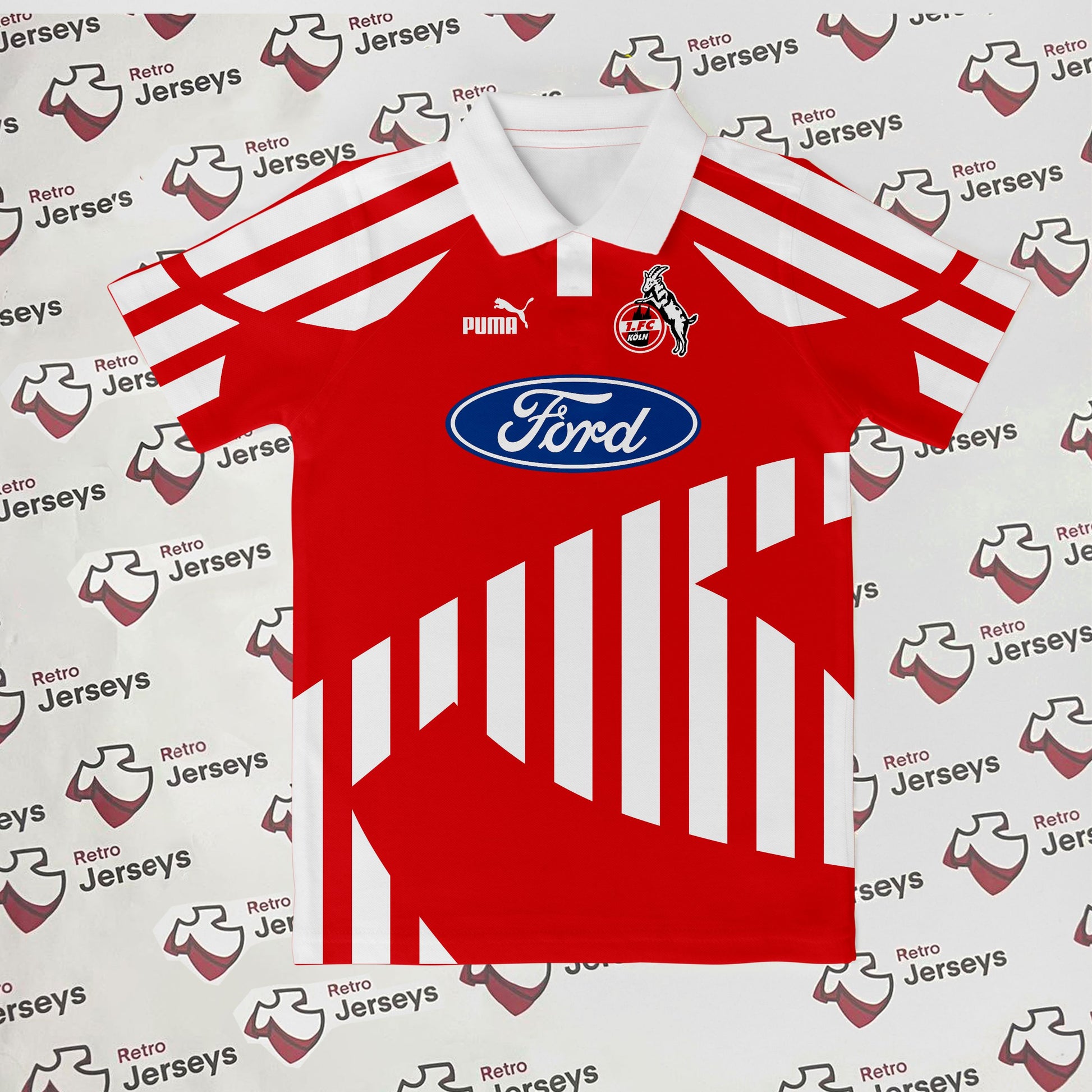 FC Köln Shirt 1994-1995 Away - Retro Jersey, FC Köln trikot, FC Köln Retro Trikot