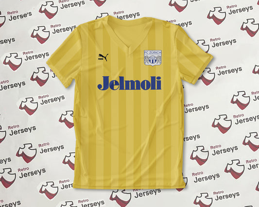 FC Zürich Shirt 1988-1990 Away - Retro Jerseys, FC Zürich Trikot, FC Zürich Retro
