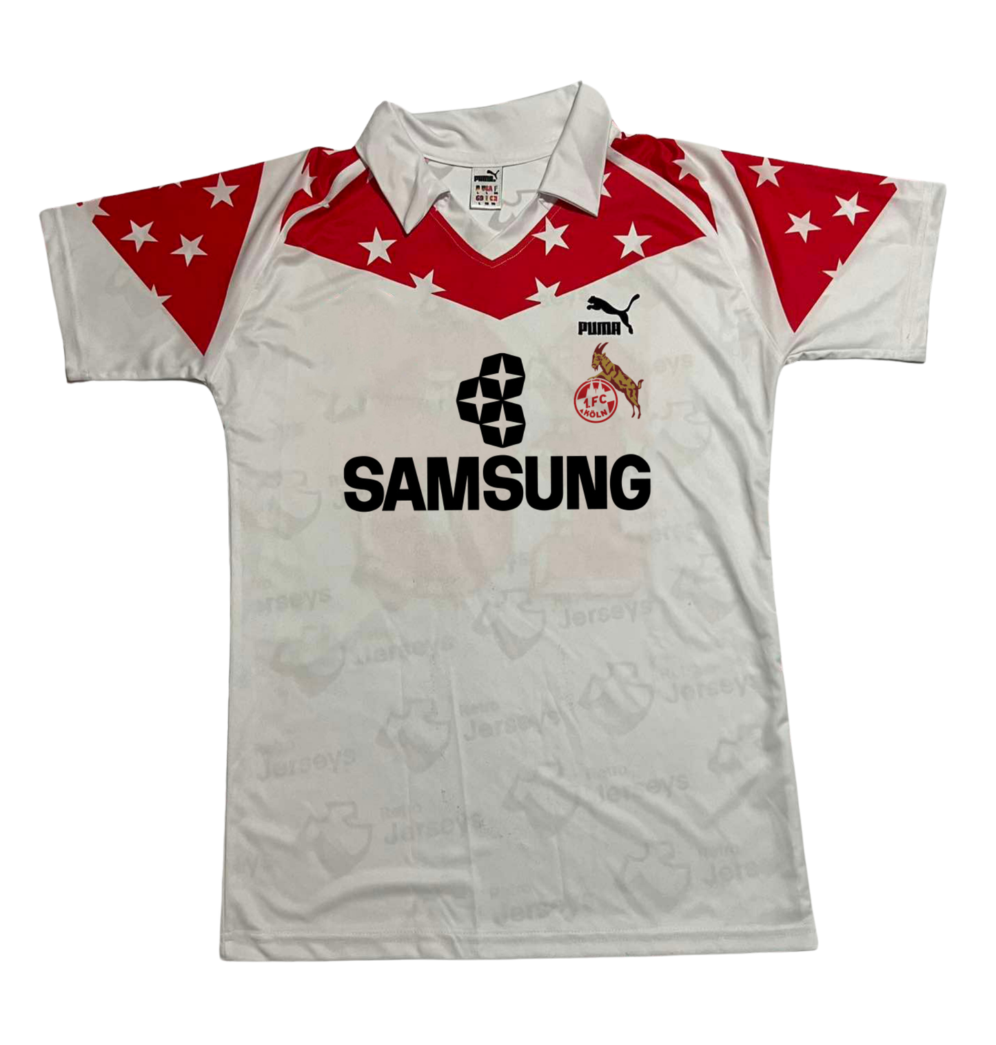 FC Köln Shirt 1990-1991 Home - Retro Jersey, FC Köln trikot, FC Köln Retro Trikot