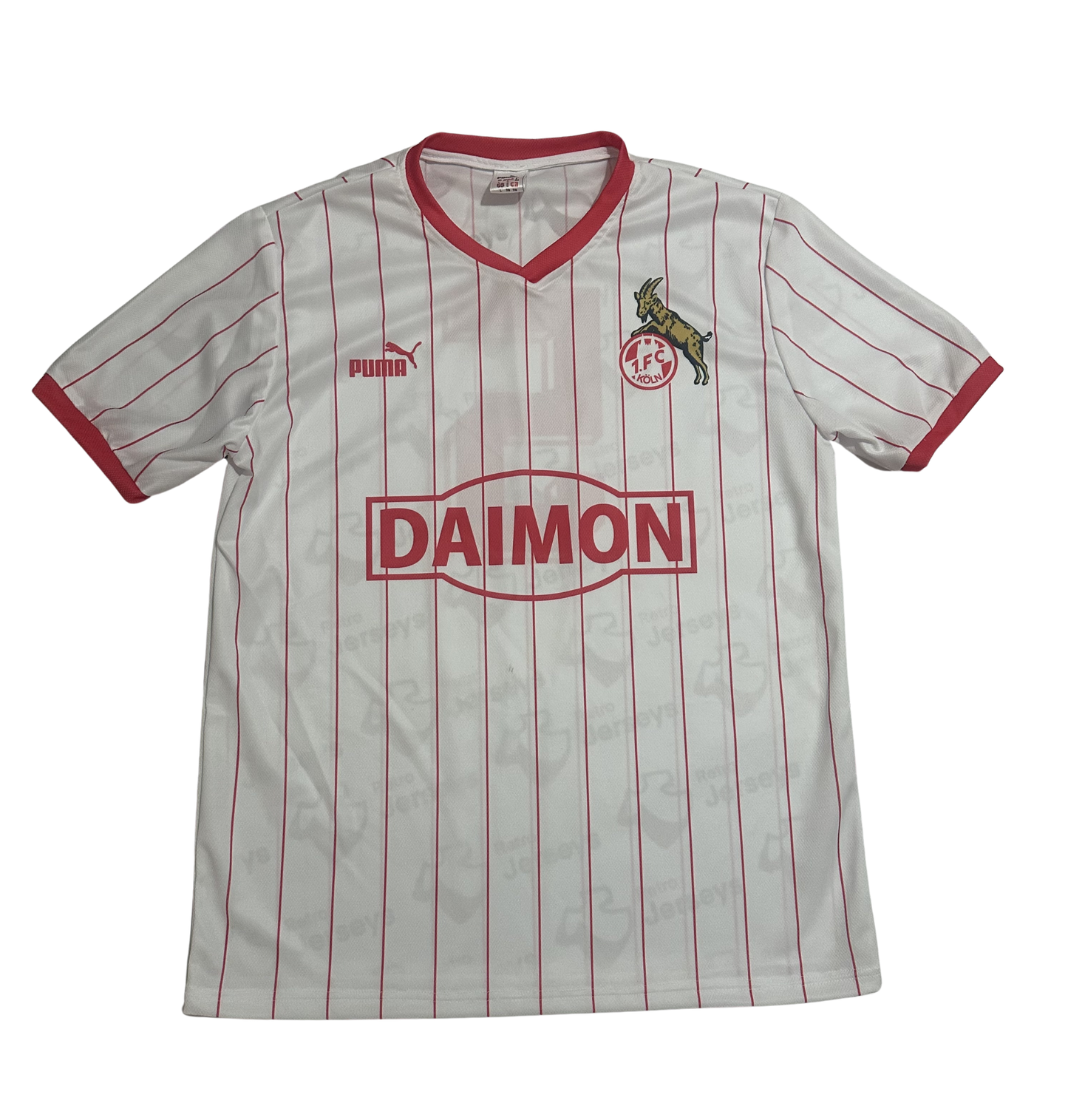 FC Köln Shirt 1985-1986 Home - Retro Jersey, FC Köln trikot, FC Köln Retro Trikot