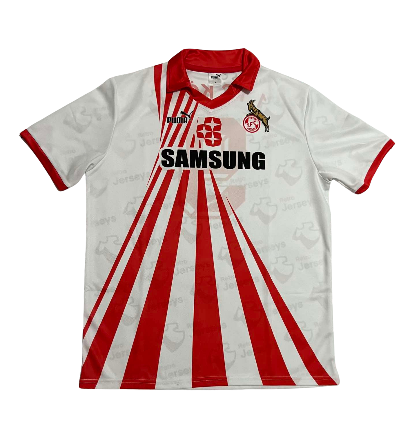 FC Köln Shirt 1990-1991 Home - Retro Jersey, FC Köln trikot, FC Köln Retro Trikot