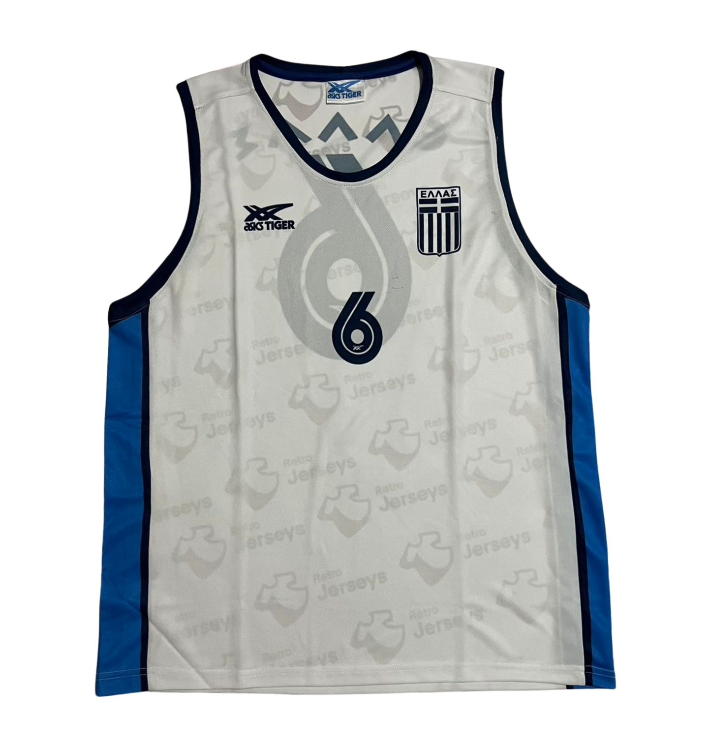 Greece Basketball National Shirt 1987 Home - Retro Jerseys, φανέλα Μπάσκετ Γρεεκε