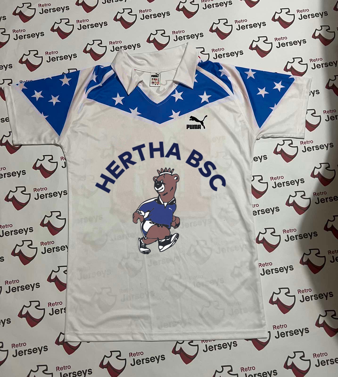 Hertha BSC Shirt 1989-1990 Home - Retro Jerseys, Hertha BSC Trikot - Retro Jerseys