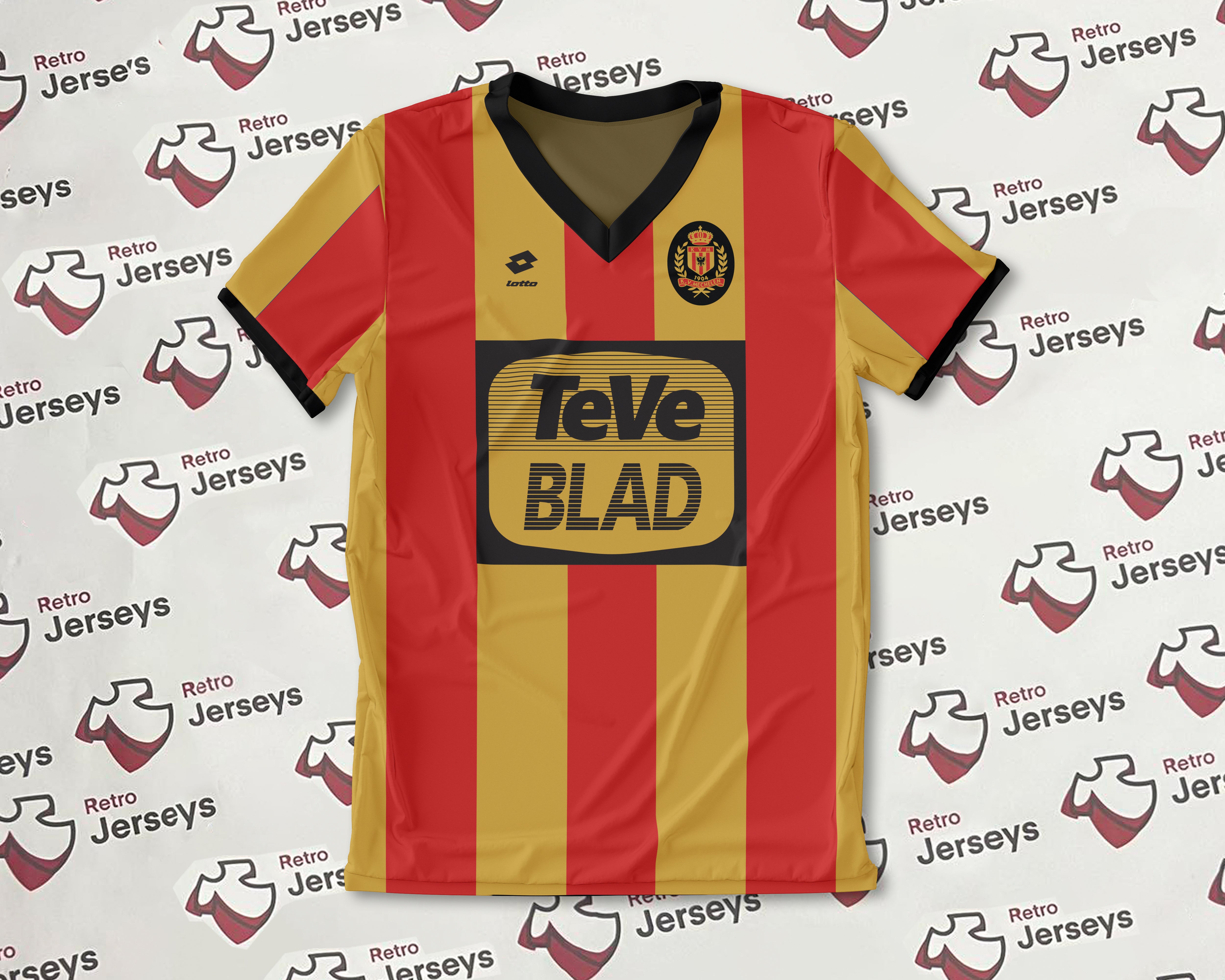 KV Mechelen Shirt 19901991 Home Retro Jerseys, KV Mechelen Retro Sh