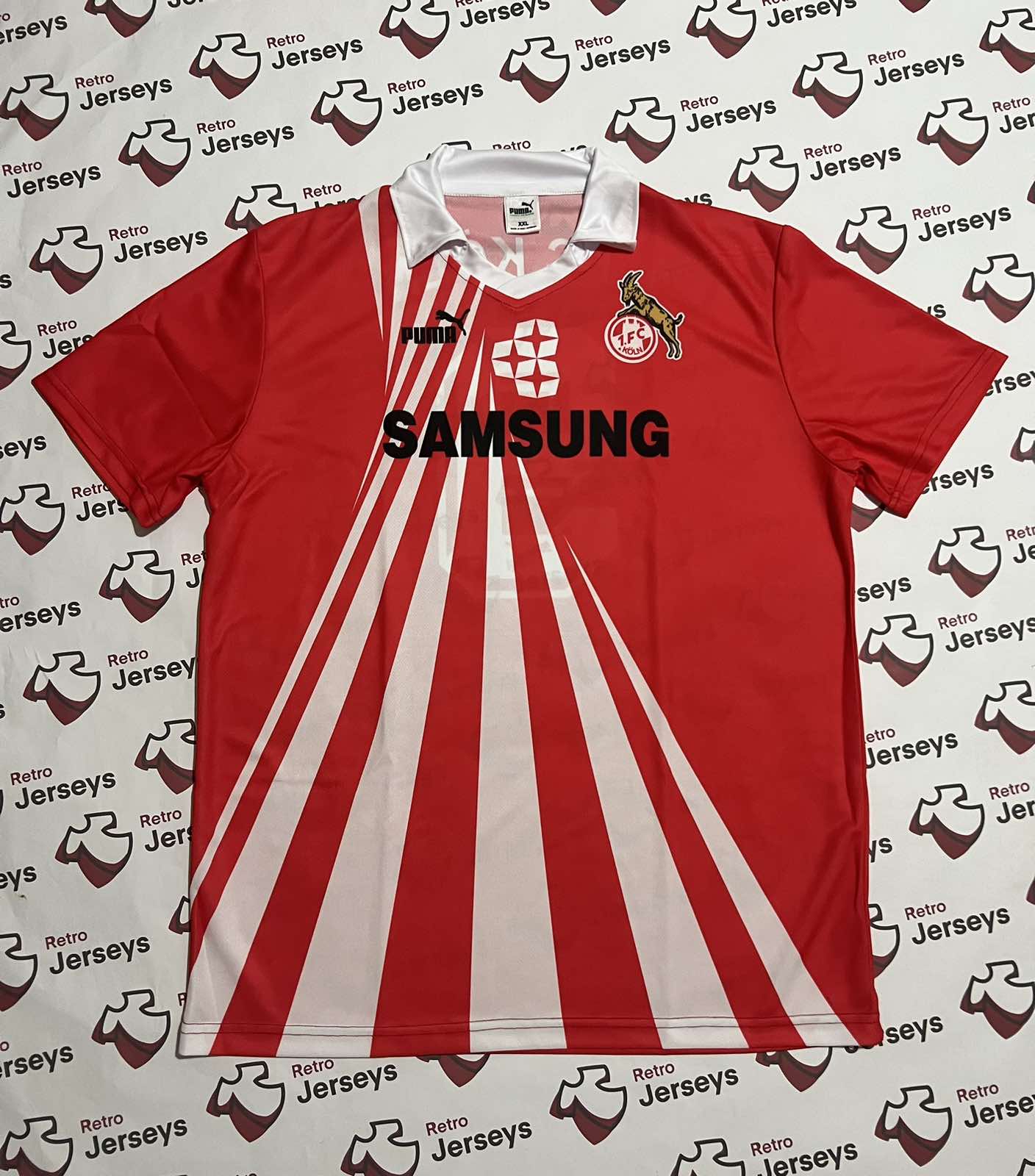 FC Köln Shirt 1990-1991 Away  - Retro Jersey, FC Köln trikot, FC Köln Retro Trikot