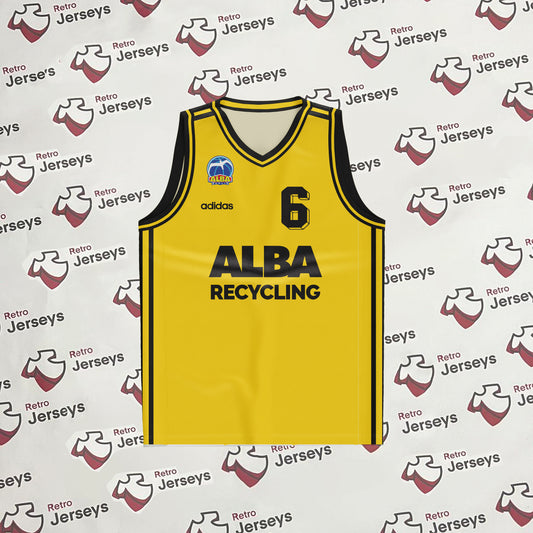 Alba Berlin Basketball Shirt 1998-1999 Home - Retro Jerseys, Alba Berlin Trikot, Alba Retro Trikot